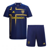 Camisa de Futebol Boca Juniors Equipamento Alternativo Infantil 2024-25 Manga Curta (+ Calças curtas)